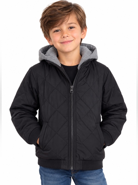 Carter's Other - Carter’s Boys Black Quilted Jacket Size 7